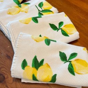 NWOT KATE SPADE ♠️ // 4 lemon 🍋 dish towels